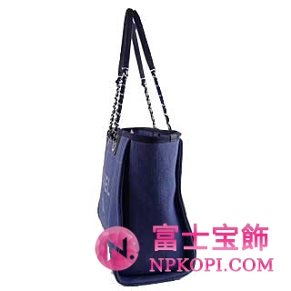 シャネル スーパーコピー　2012年春夏新作　DEAUVILLE　キャンバストートバッグ デニムブルー　A67001AZQW